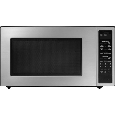 Mighty Rock Beach 1.1 Cu.ft White with Stainless Steel Digital Microwave Oven